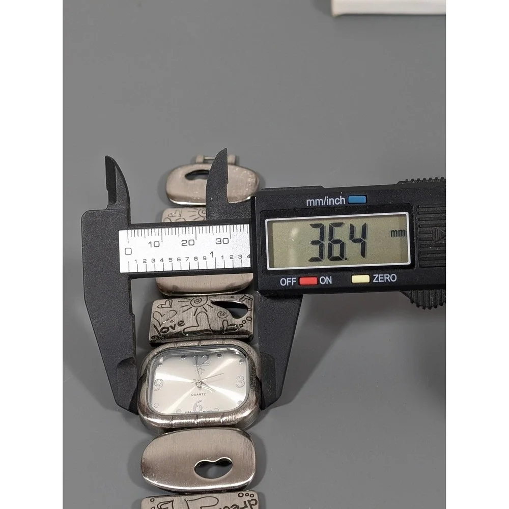 Dream Live Love Heart Bracelet Watch Silver Tone Womens 7in‎ Working
